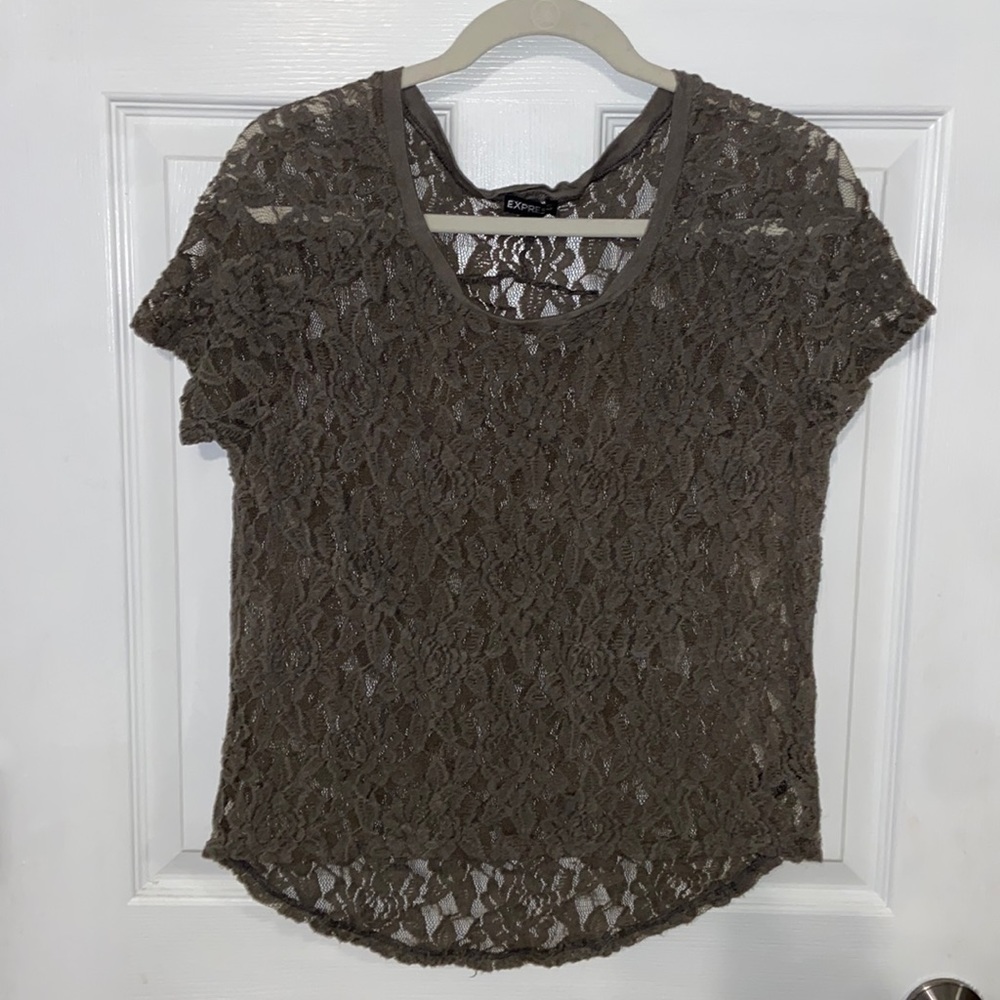 Express Floral Lace Top